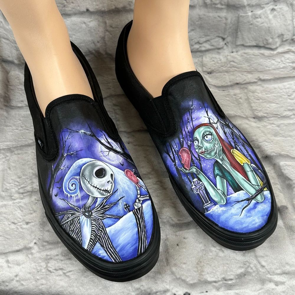 Vans Nightmare Before Christmas HandPainted Mens Sho… Gem